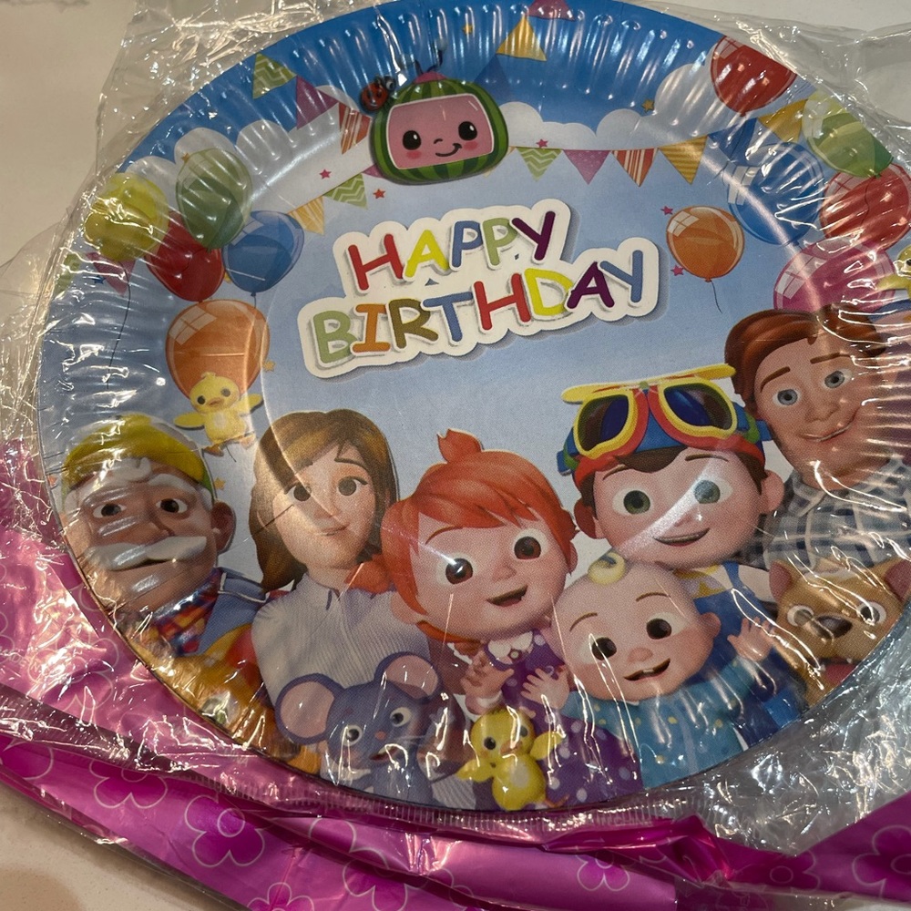 Cocomelon Party Decorations and Plates